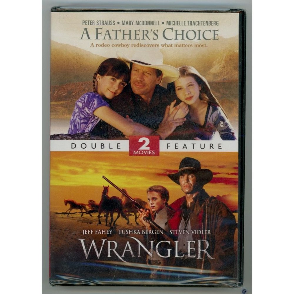 DOUBLE FEATURE! A Father's Choice and Wrangler on DVD, BRAND-NEW SEALED